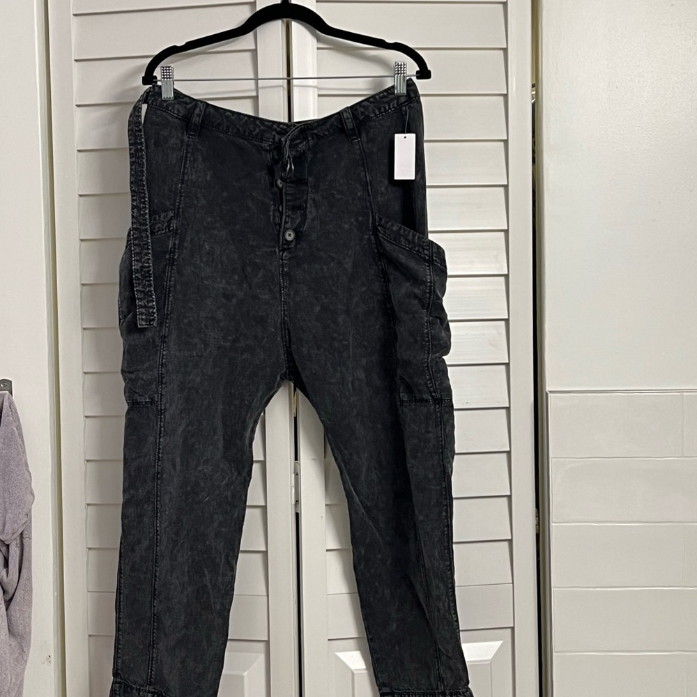 Free people Black Denim Pants